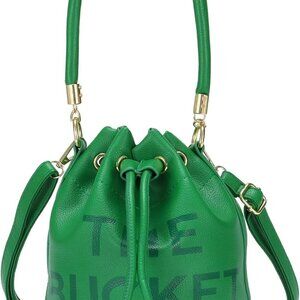Mini Leather Bucket Bags for Women Drawstring Crossbody Handbags Hobo Bag